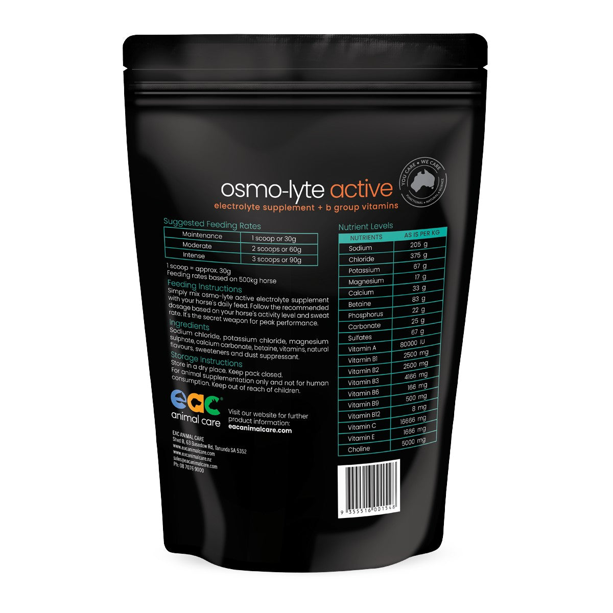 Evolution Osmo Lyte Active Electrolyte & B Vitamin Horse Supplement