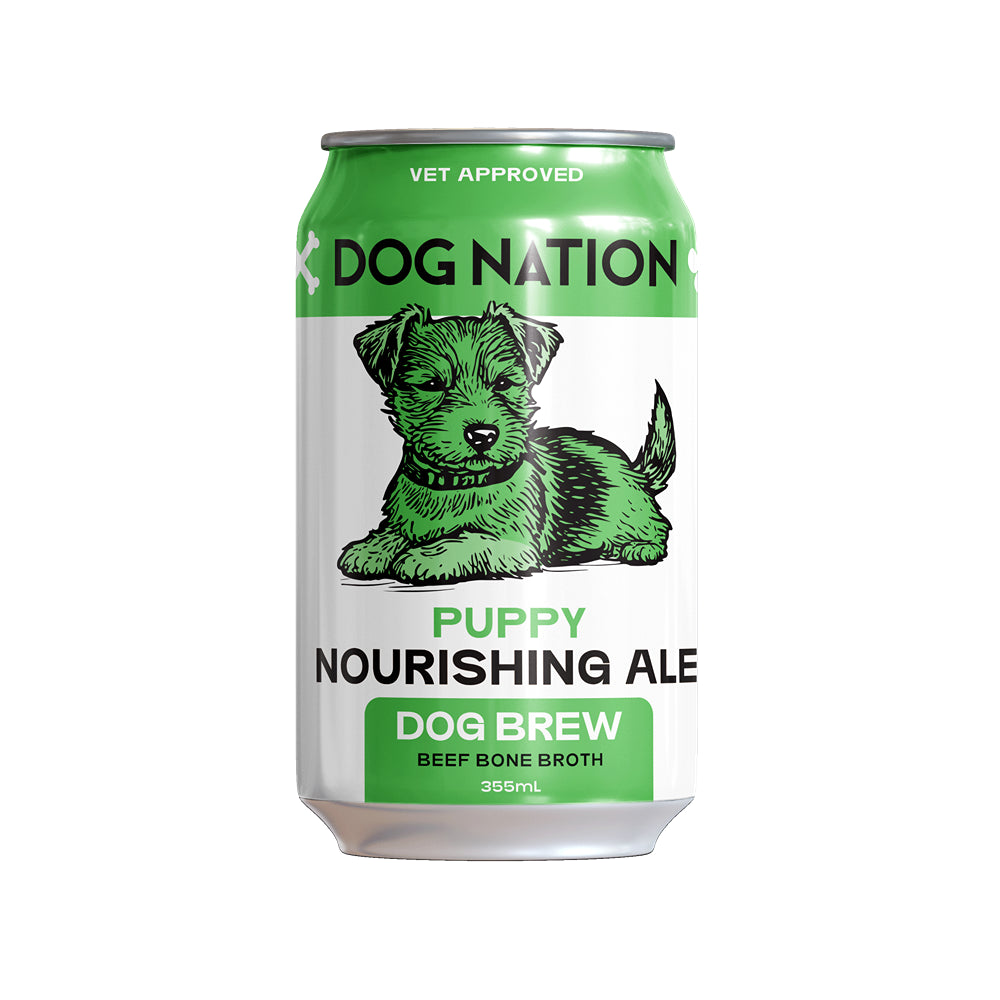 Dog Nation Dog Beer Beef Bone Broth Puppy Dog Treats