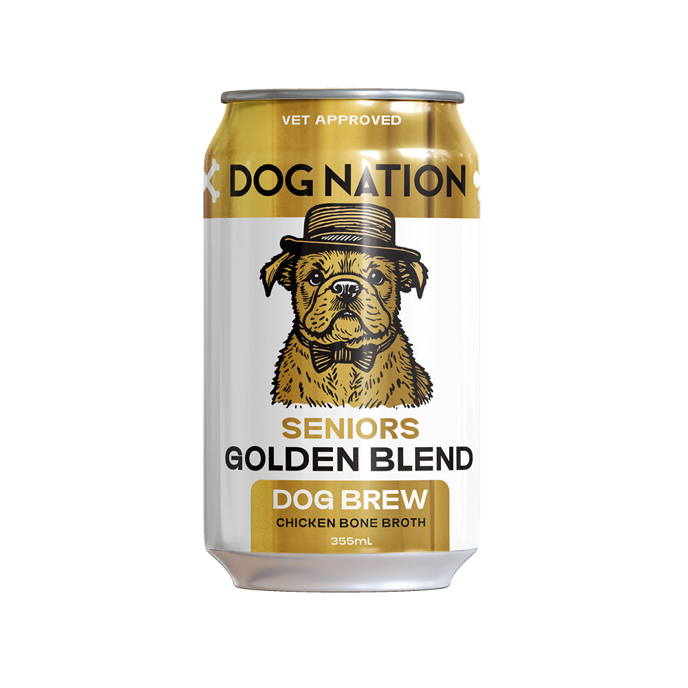 Dog Nation Dog Beer Chicken Bone Broth Senior Dog Treats