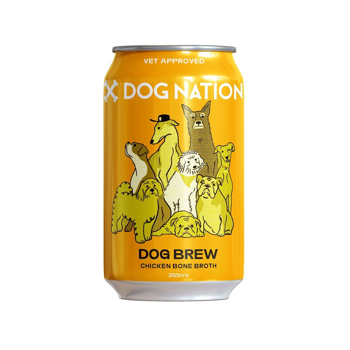Dog Nation Dog Beer Chicken Bone Broth Dog Treats