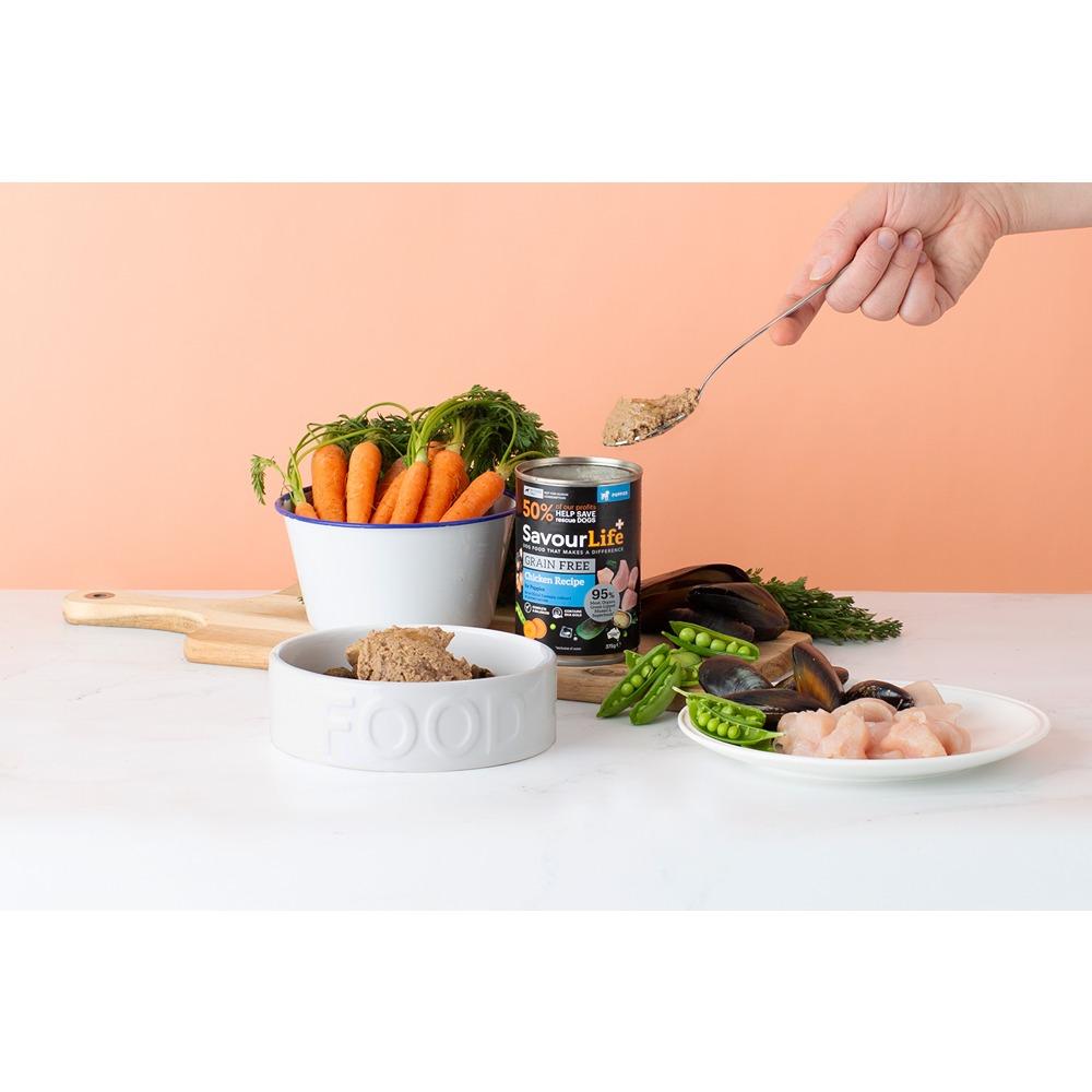 SavourLife Grain Free Puppy Chicken Recipe Wet Dog Food 375g