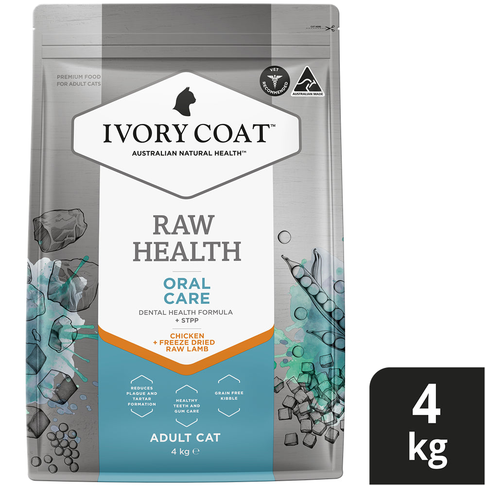 Ivory Coat Raw Health Oral Care Dry Cat Food