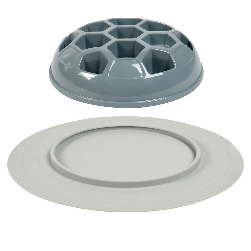 Buddy & Belle Cat Slow Feeder Bowl Pearl Blue