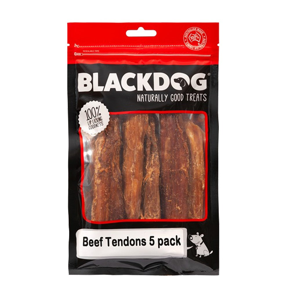 Blackdog Beef Tendons Dog Treats 5pk