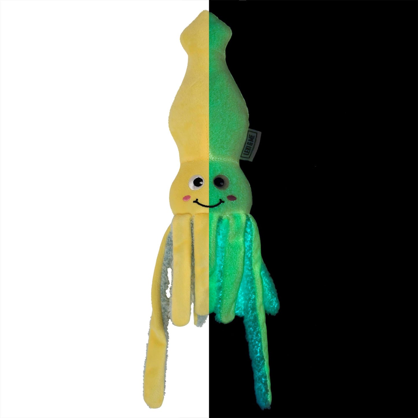 Lexi & Me Squid Glow Plush Dog Toy