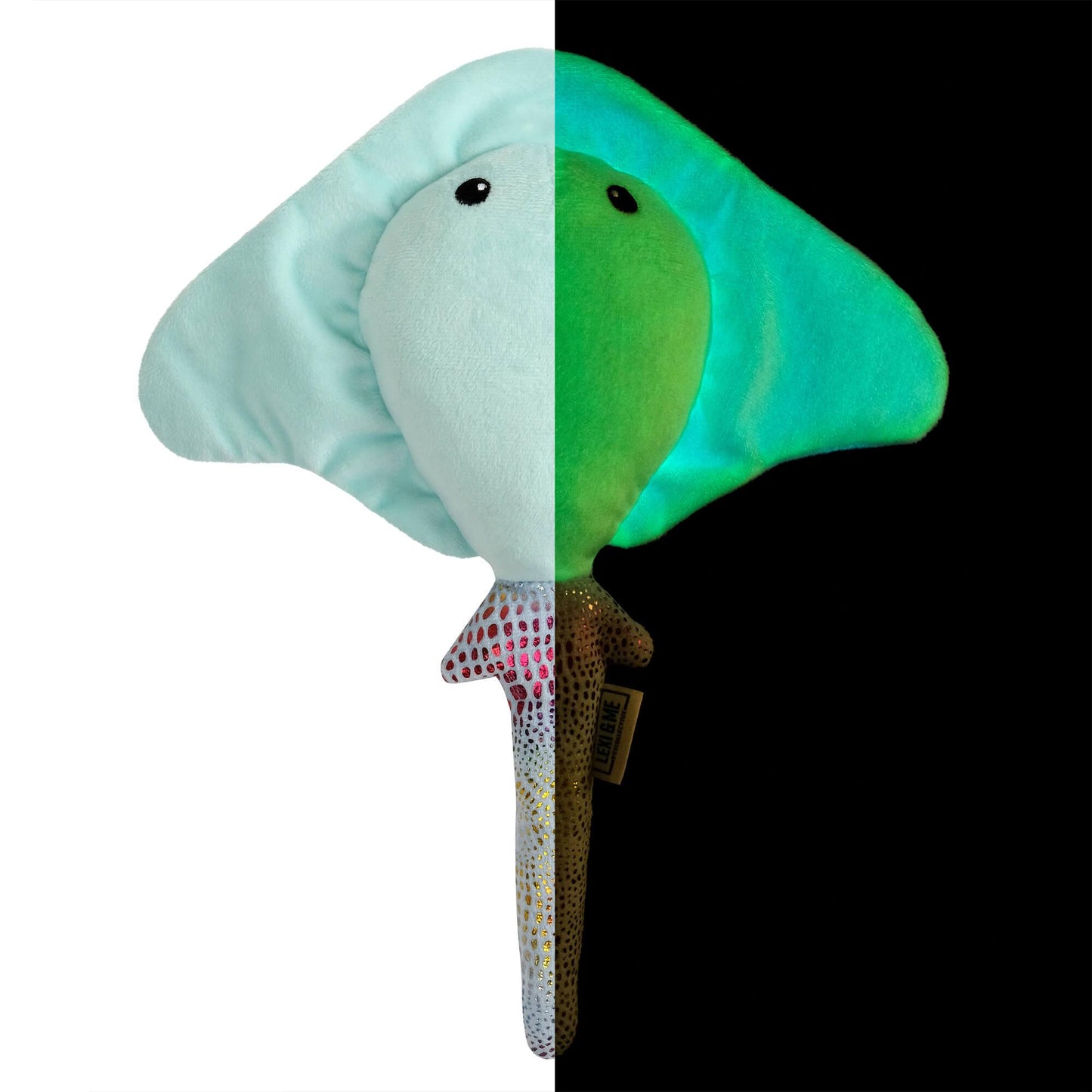 Lexi & Me Stingray Glow Plush Dog Toy