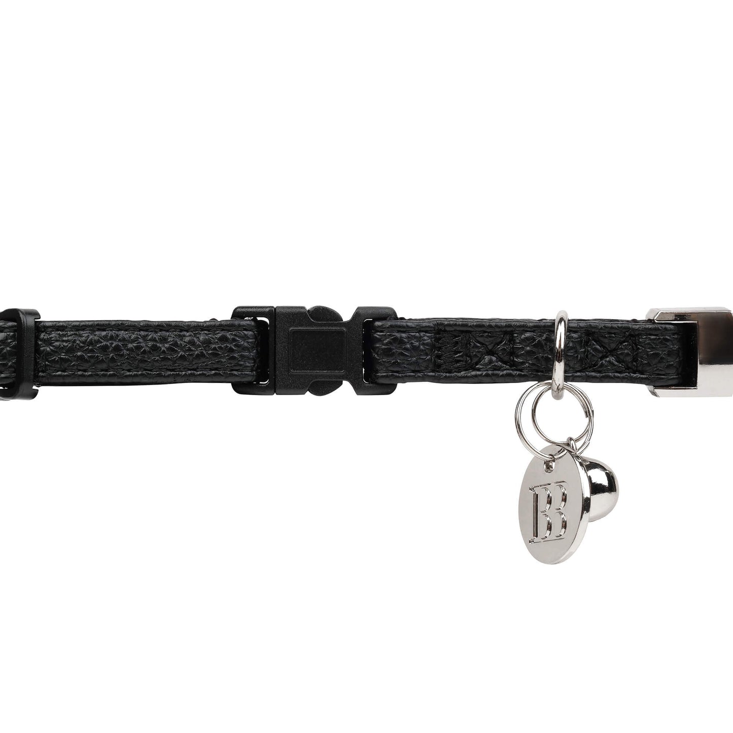 Buddy & Belle Faux Leather Cat Collar Black