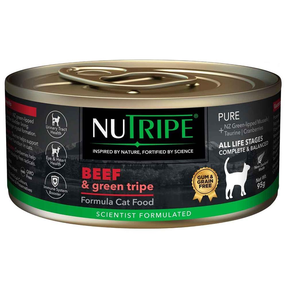 Nutripe Pure All Life Stages Beef & Green Tripe Wet Cat Food