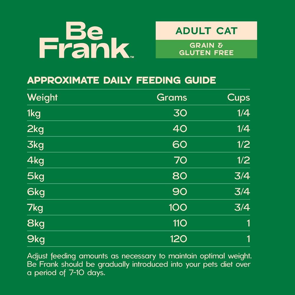 Be Frank Grain Free Adult Chicken Dry Cat Food 2.5kg