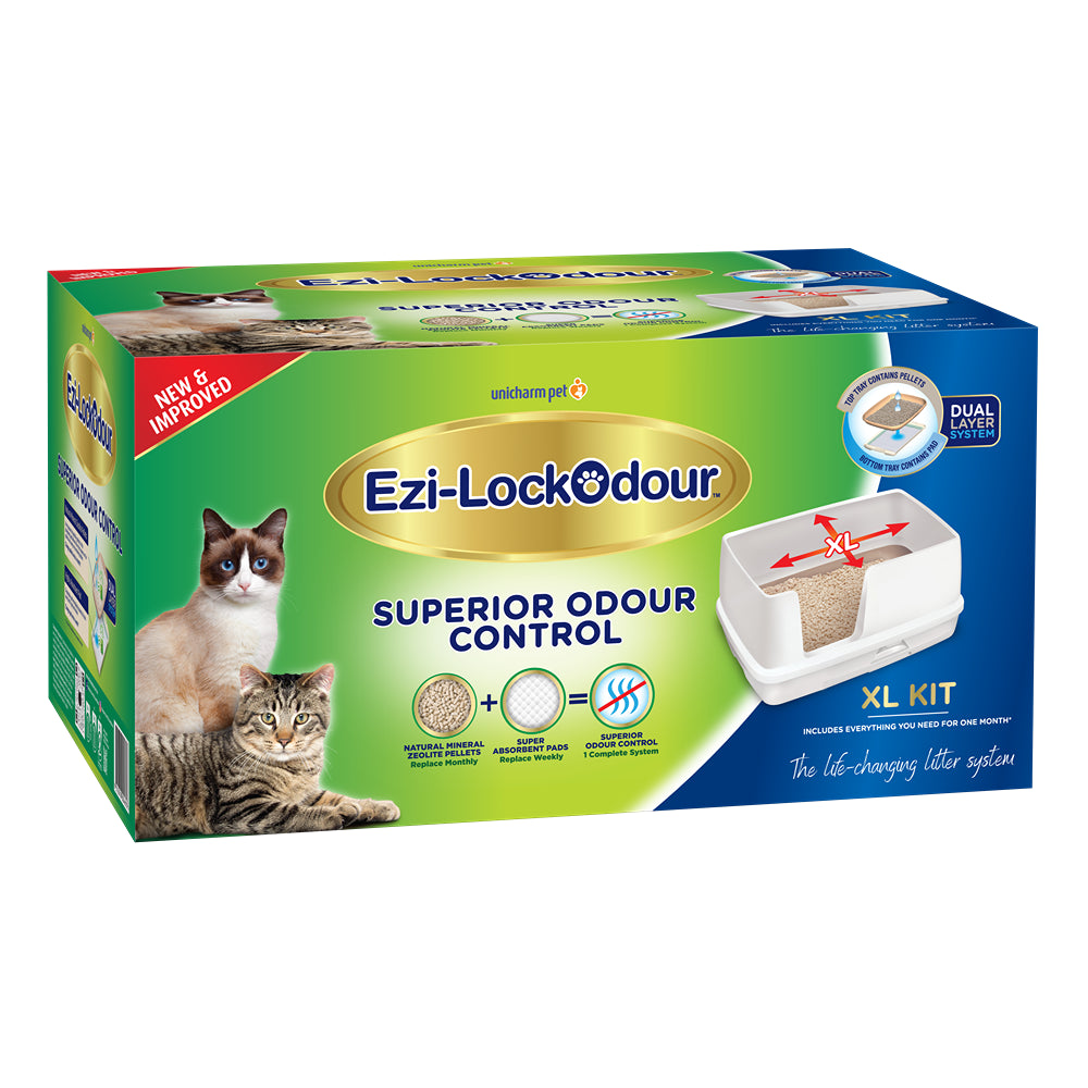 Ezi-LockOdour Dual Layer Cat Litter System XL Kit