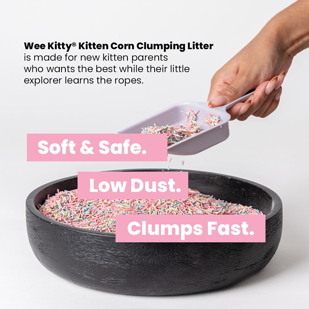 Rufus & Coco Wee Kitty Kitten Corn Clumping Cat Litter