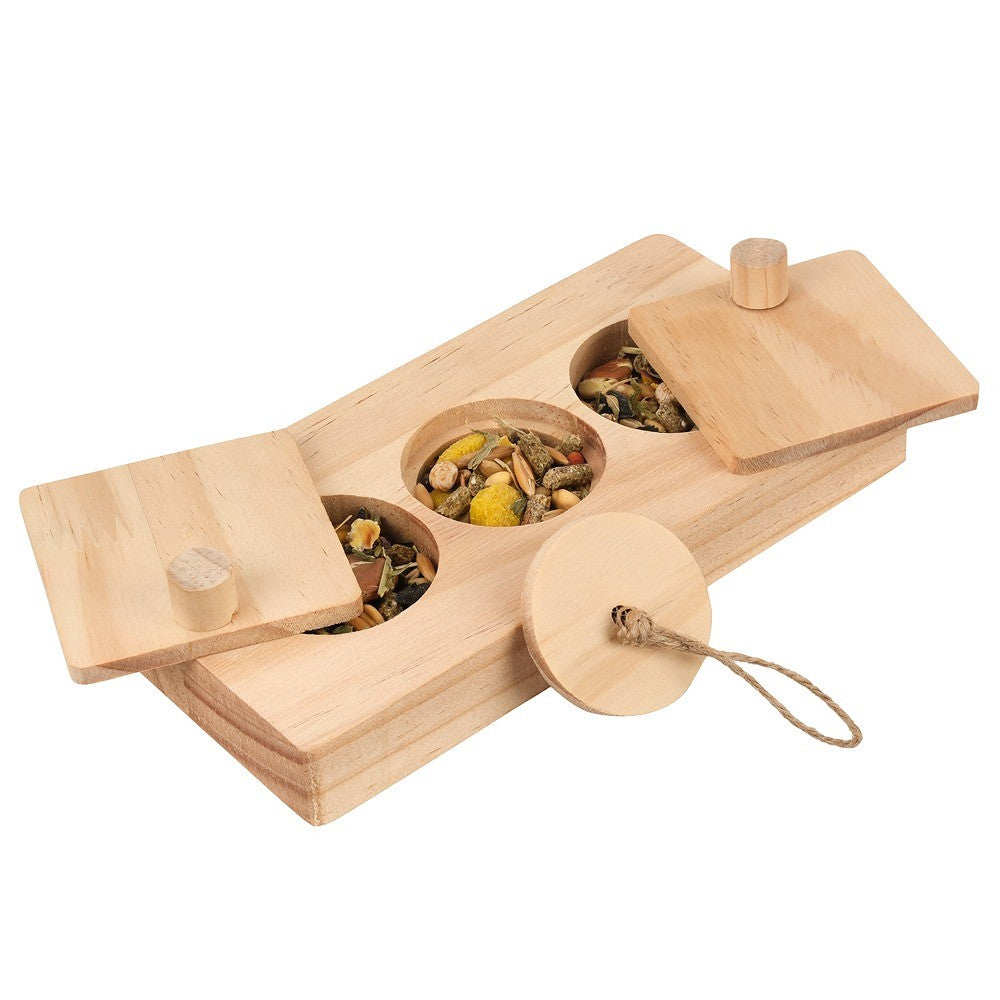 Lexi & Me Small Animal Slide & Pull Wooden Snack Puzzle