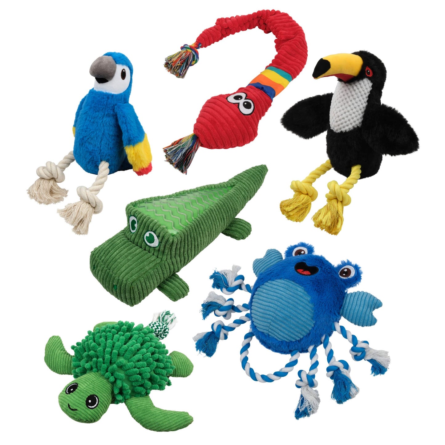 Creatures Toucan Plush Dog Toy