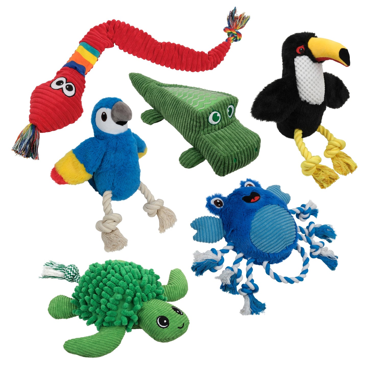 Creatures Alligator Plush Dog Toy