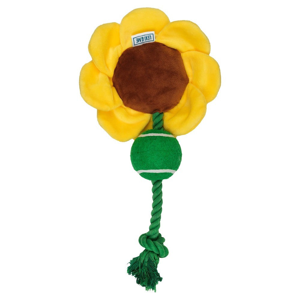 Lexi & Me Sunflower Rope & Ball Dog Toy