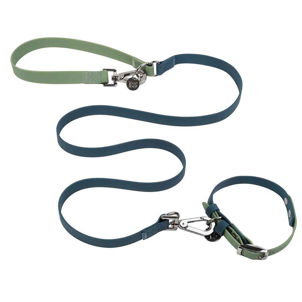 Buddy & Belle Dog Lead Saltbush Green & Lagoon Blue