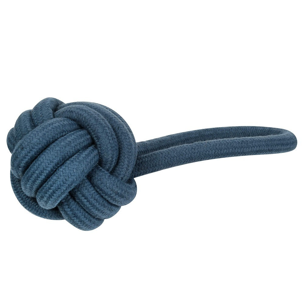 Buddy & Belle Monkey Fist Rope Toy Lagoon Blue