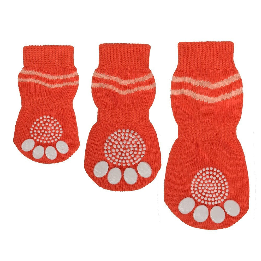 Lexi & Me Grippy Dog Socks Orange Swirl