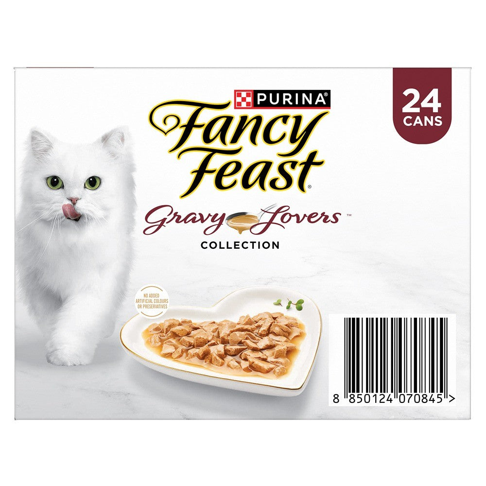Fancy Feast Gravy Lovers Collection Wet Cat Food 24x85g