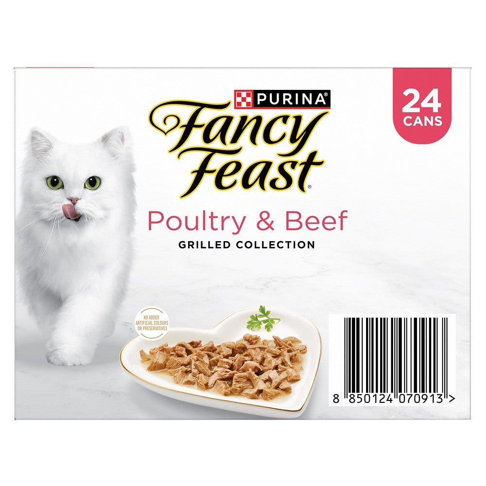 Fancy Feast Grilled Poultry & Beef Collection Wet Cat Food 24x85g