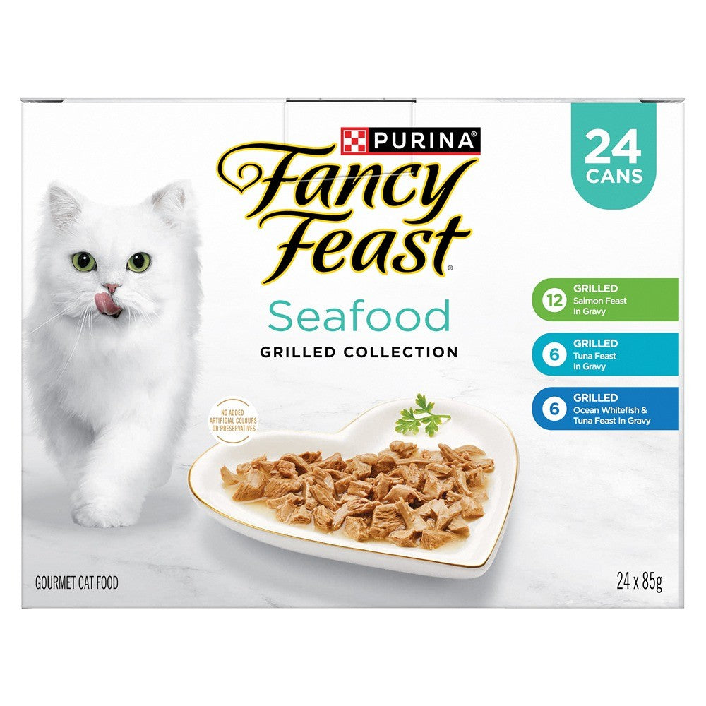 Fancy Feast Grilled Seafood Collection Wet Cat Food 24x85g