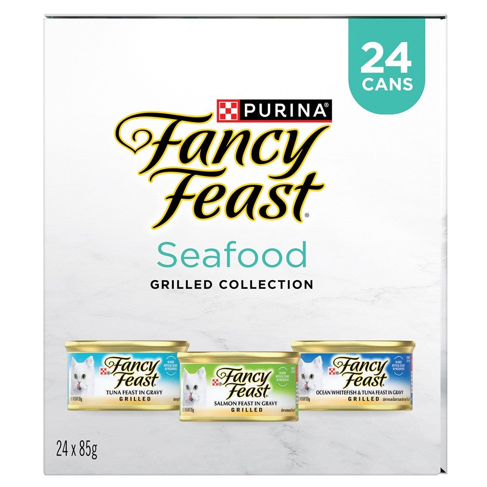 Fancy Feast Grilled Seafood Collection Wet Cat Food 24x85g