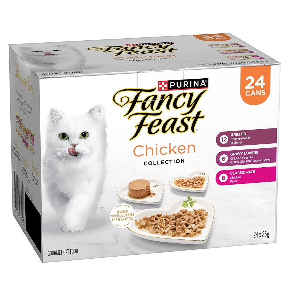 Fancy Feast Chicken Collection Wet Cat Food 24x85g