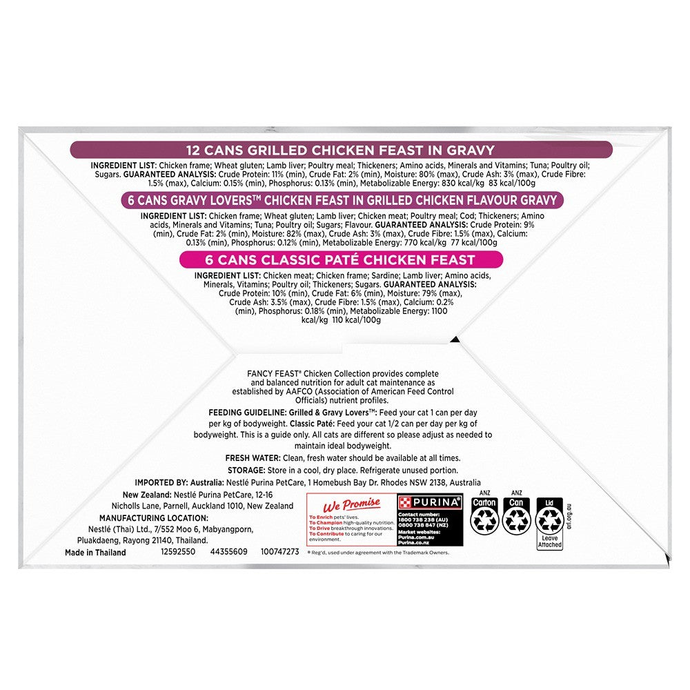 Fancy Feast Chicken Collection Wet Cat Food 24x85g