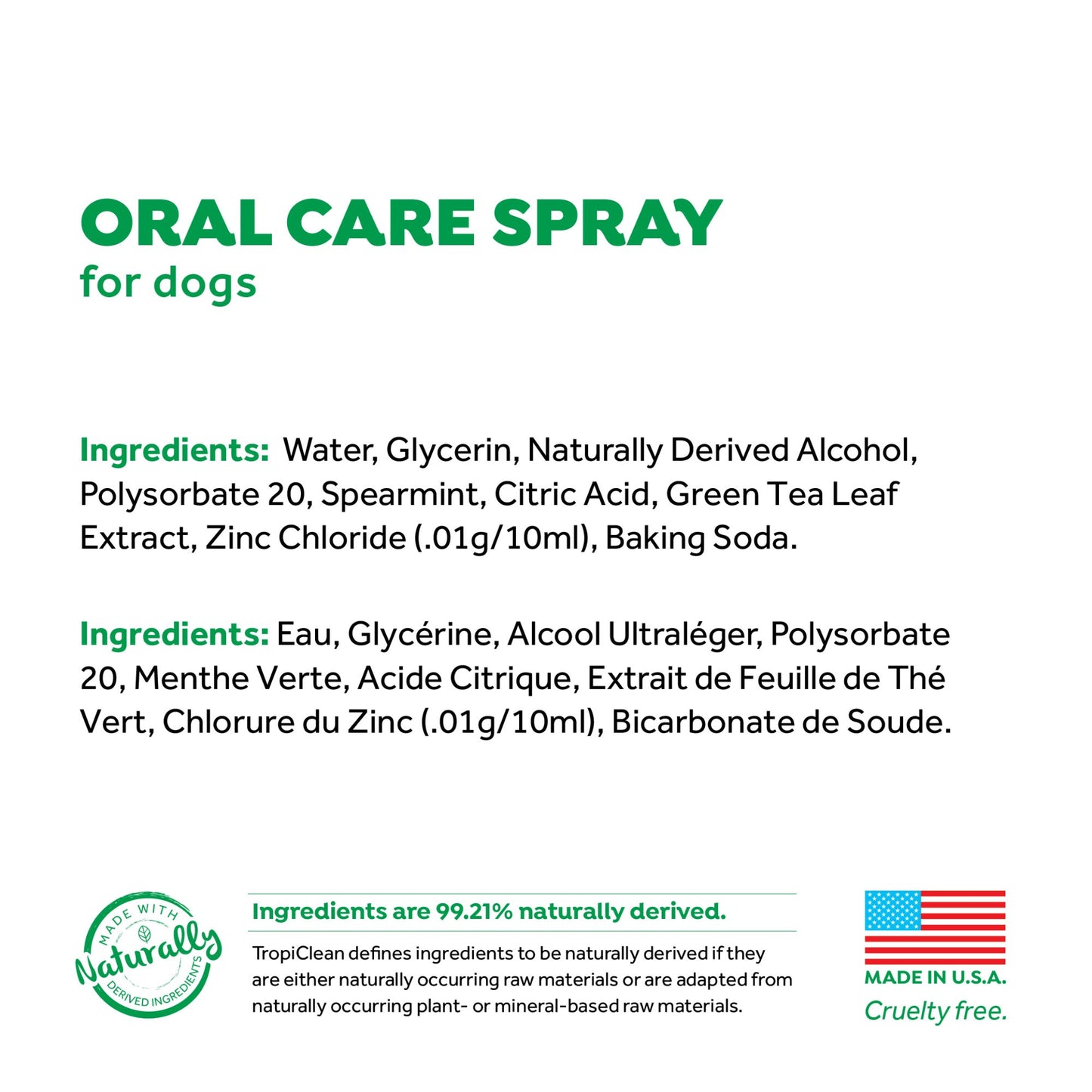 TropiClean Fresh Breath Oral Care Spray for Dogs