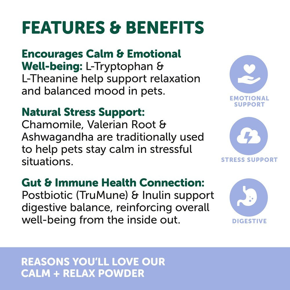 NAS Calm & Relax for Dogs & Cats 120g