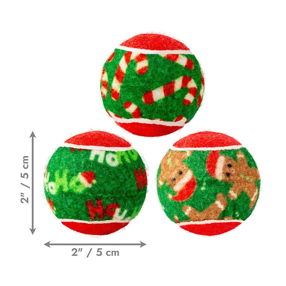 Kong Holiday SqueakAir Balls Dog Toy 6pk