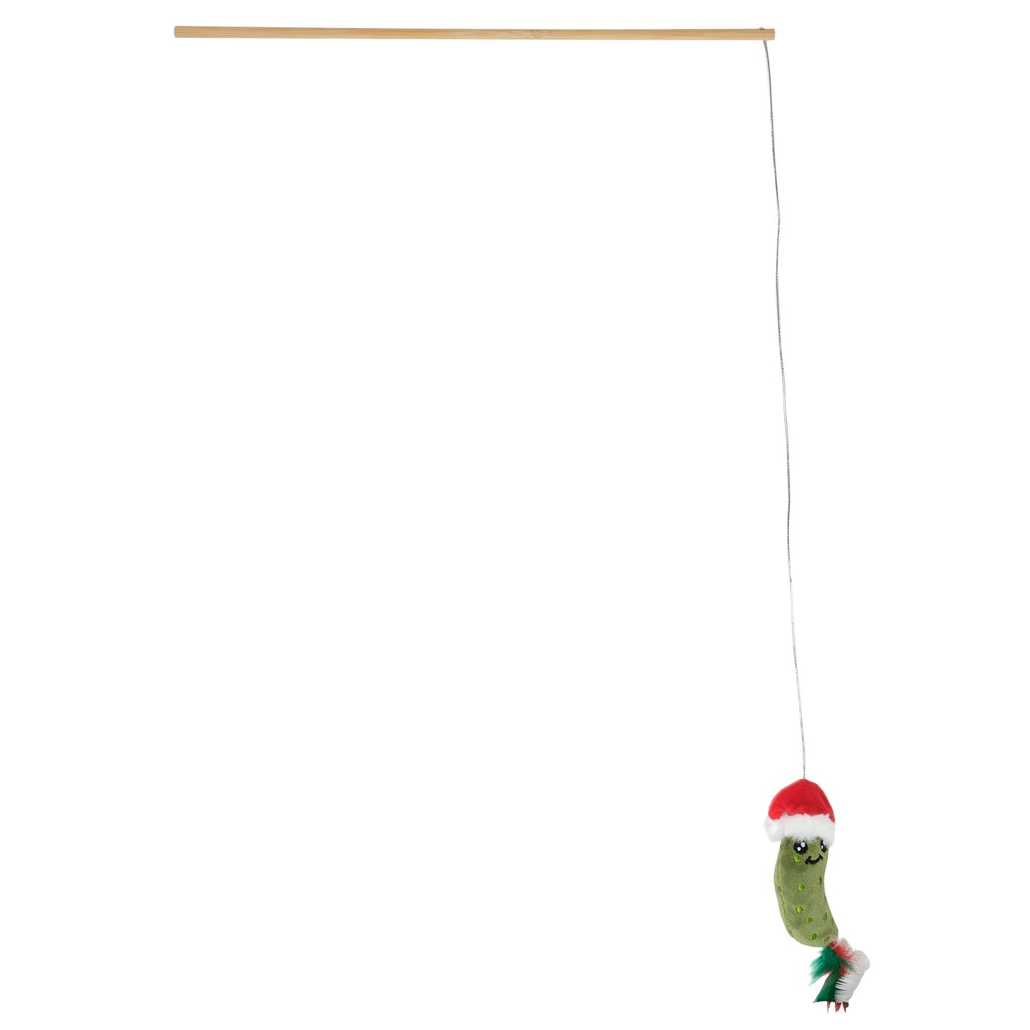 Petstock Christmas Pickle Wand Teaser Cat Toy