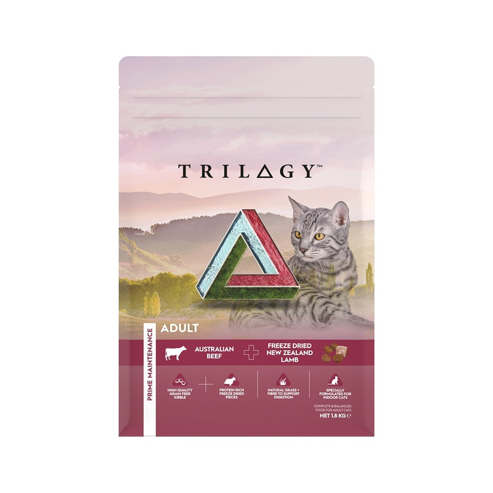 Trilogy Australian Beef & Freeze Dried Lamb Adult Dry Cat Food 1.8kg