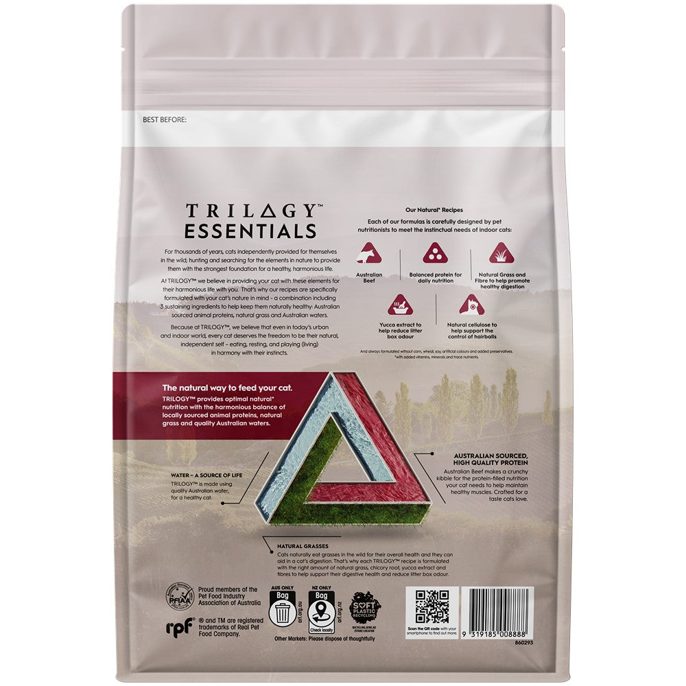 Trilogy Essentials Complete Prey Kibble Australian Beef Dry Cat Food 1.8kg