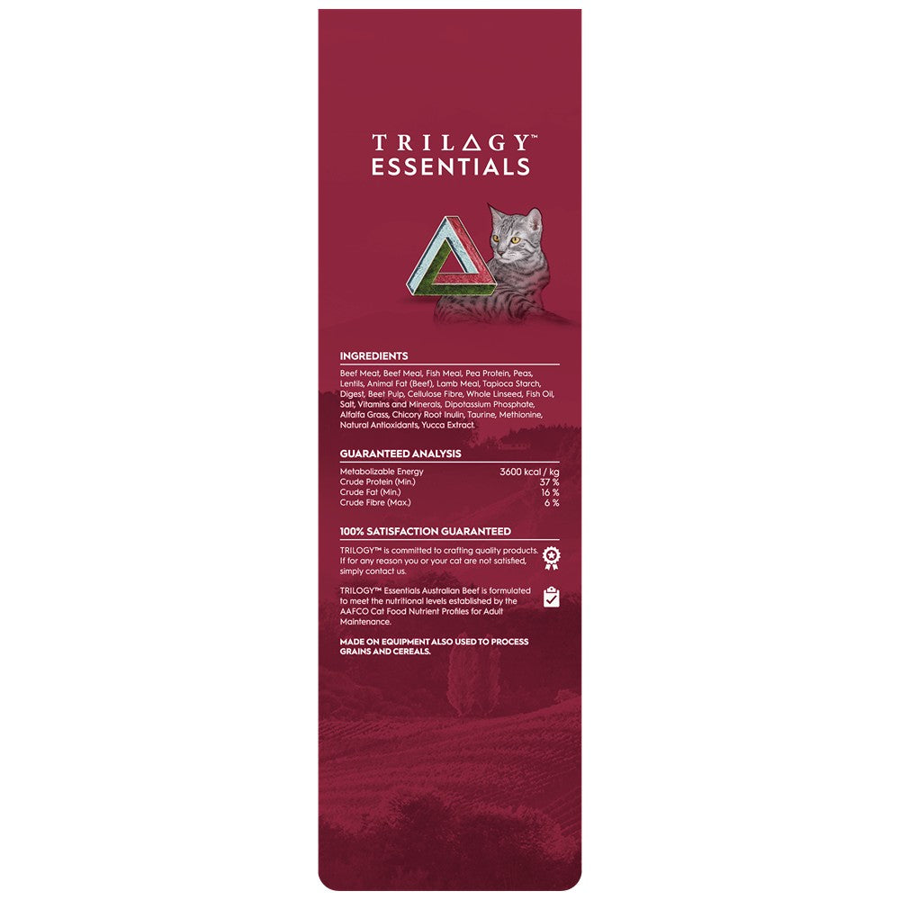 Trilogy Essentials Complete Prey Kibble Australian Beef Dry Cat Food 1.8kg