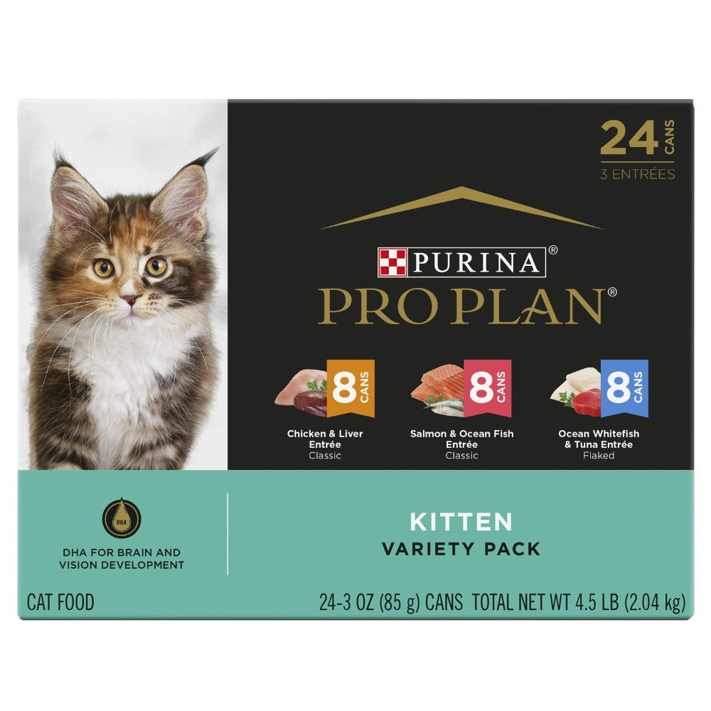 Pro Plan Kitten Variety Wet Cat Food 24x85g