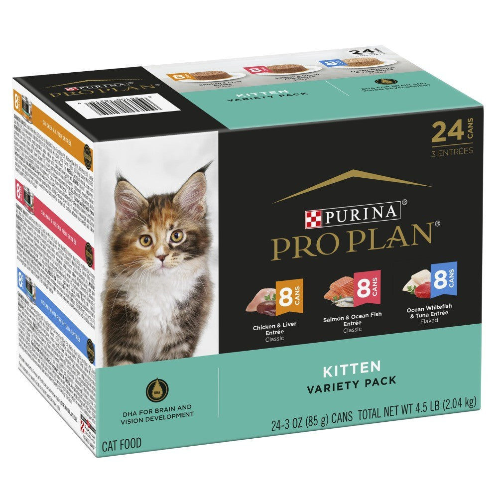 Pro Plan Kitten Variety Wet Cat Food 24x85g