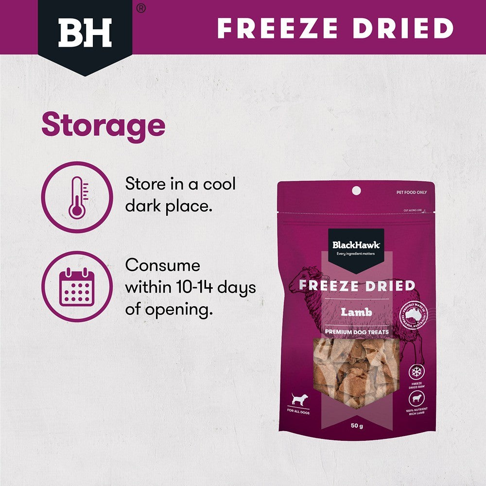 Black Hawk Freeze Dried Lamb Dog Treats
