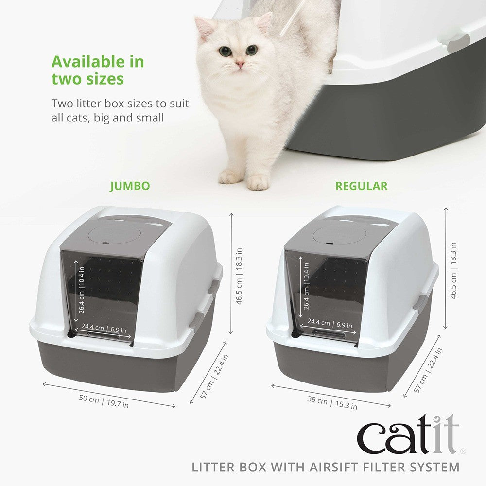 Catit Airsift Jumbo Hooded Cat Litter Tray