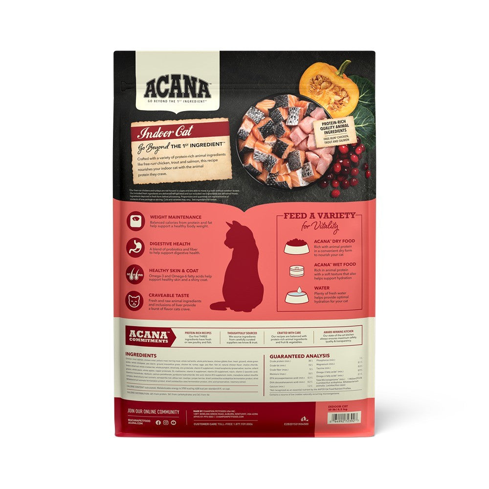 Acana High Protein Indoor Adult Dry Cat Food