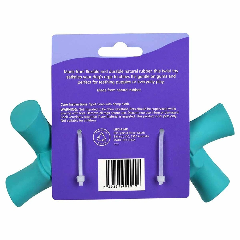 Lexi & Me Tasty Twist Dental Chew Dog Toy