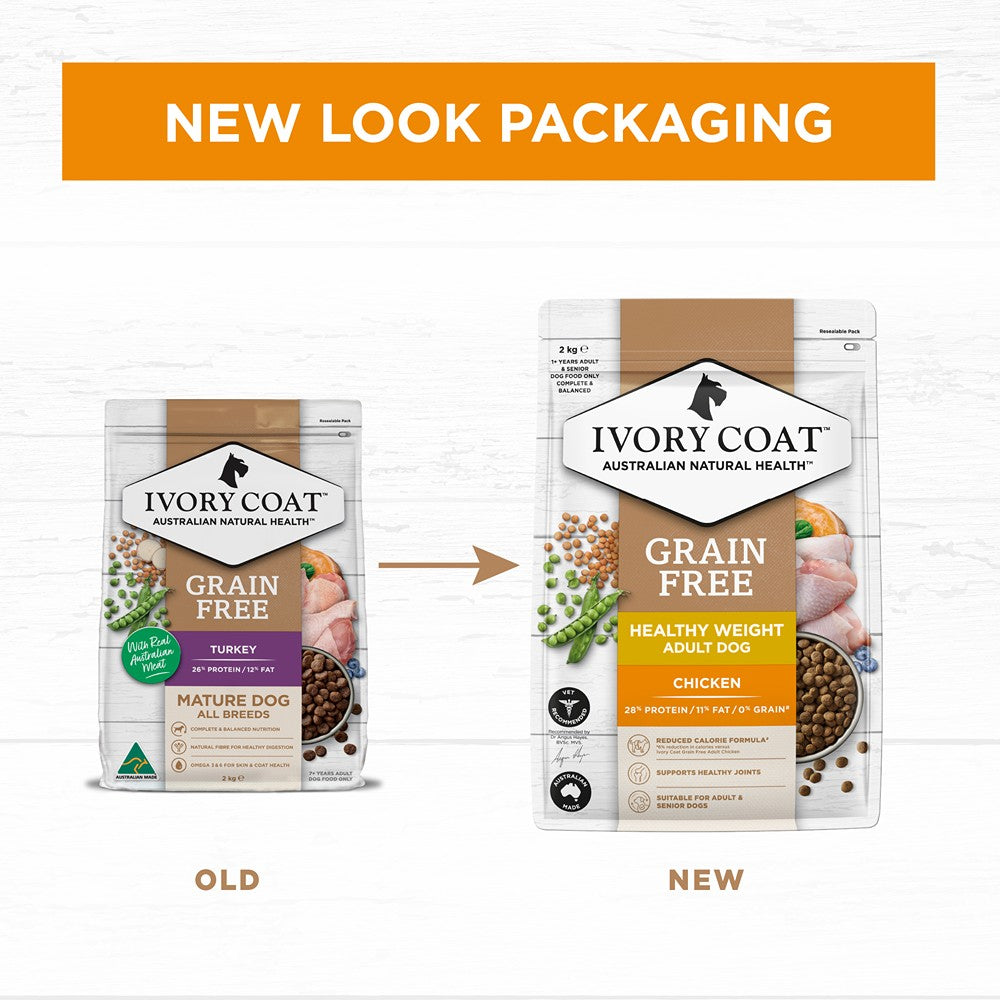 Ivory Coat Grain Free Healthy Weight Chicken Adult Dog Dry Food