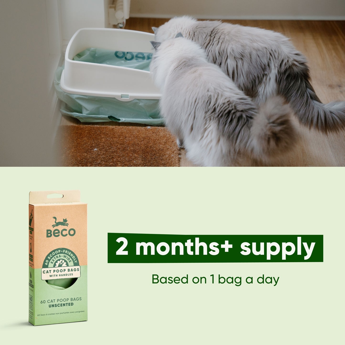 Beco Unscented Cat Poop Bags
