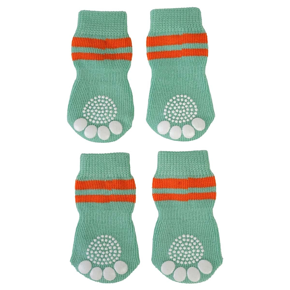 Lexi & Me Dog Grippy Socks Orange Mint