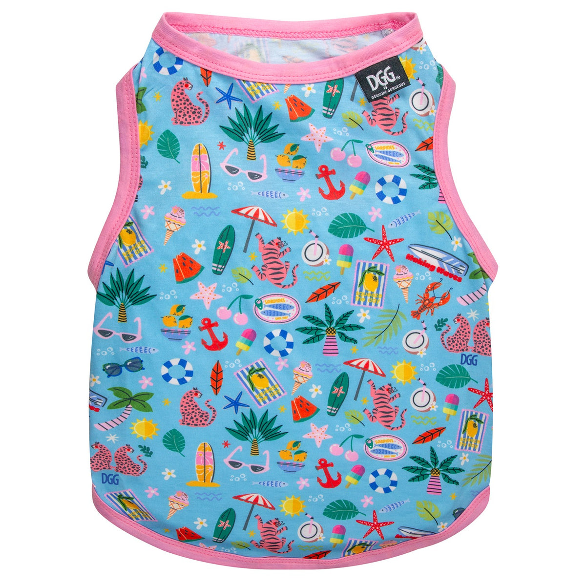 DGG Resort Summer Print Dog T-Shirt