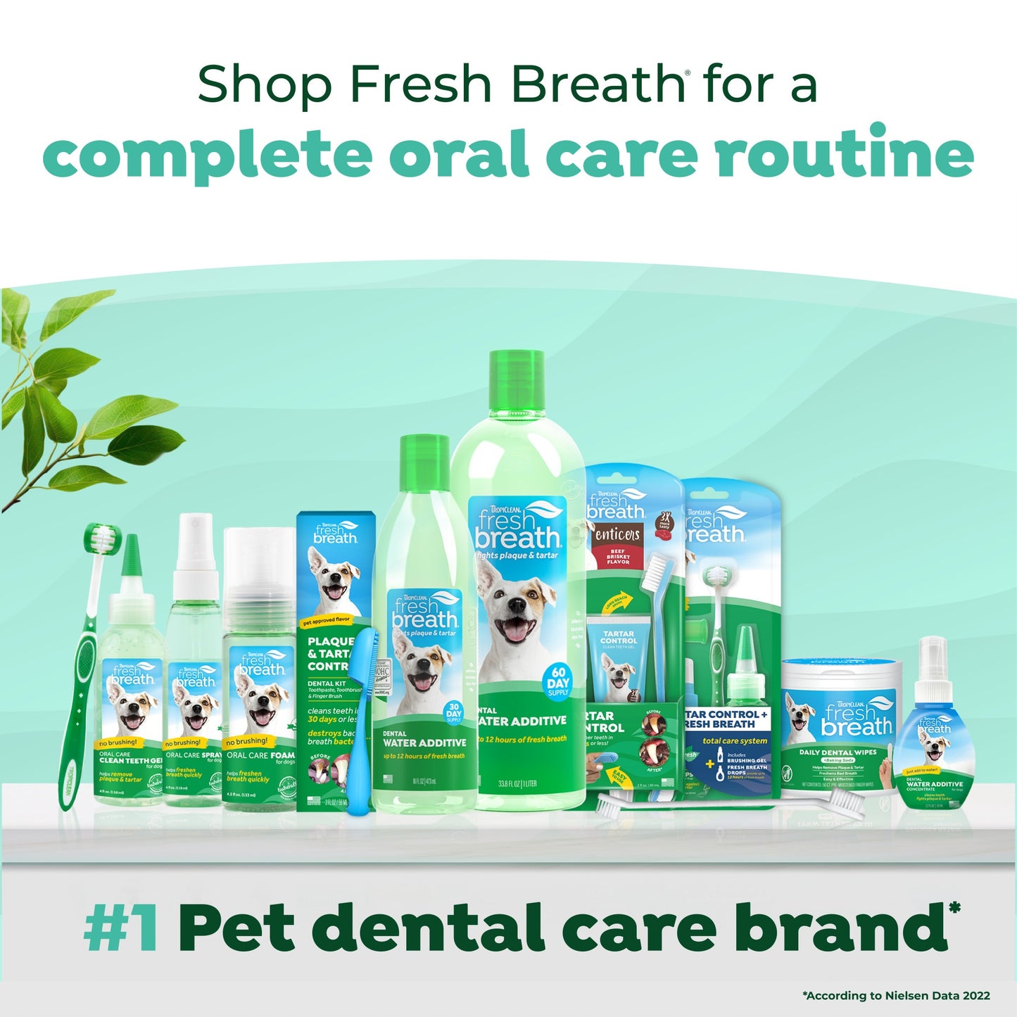 TropiClean Fresh Breath Dog Finger Dental Wipes