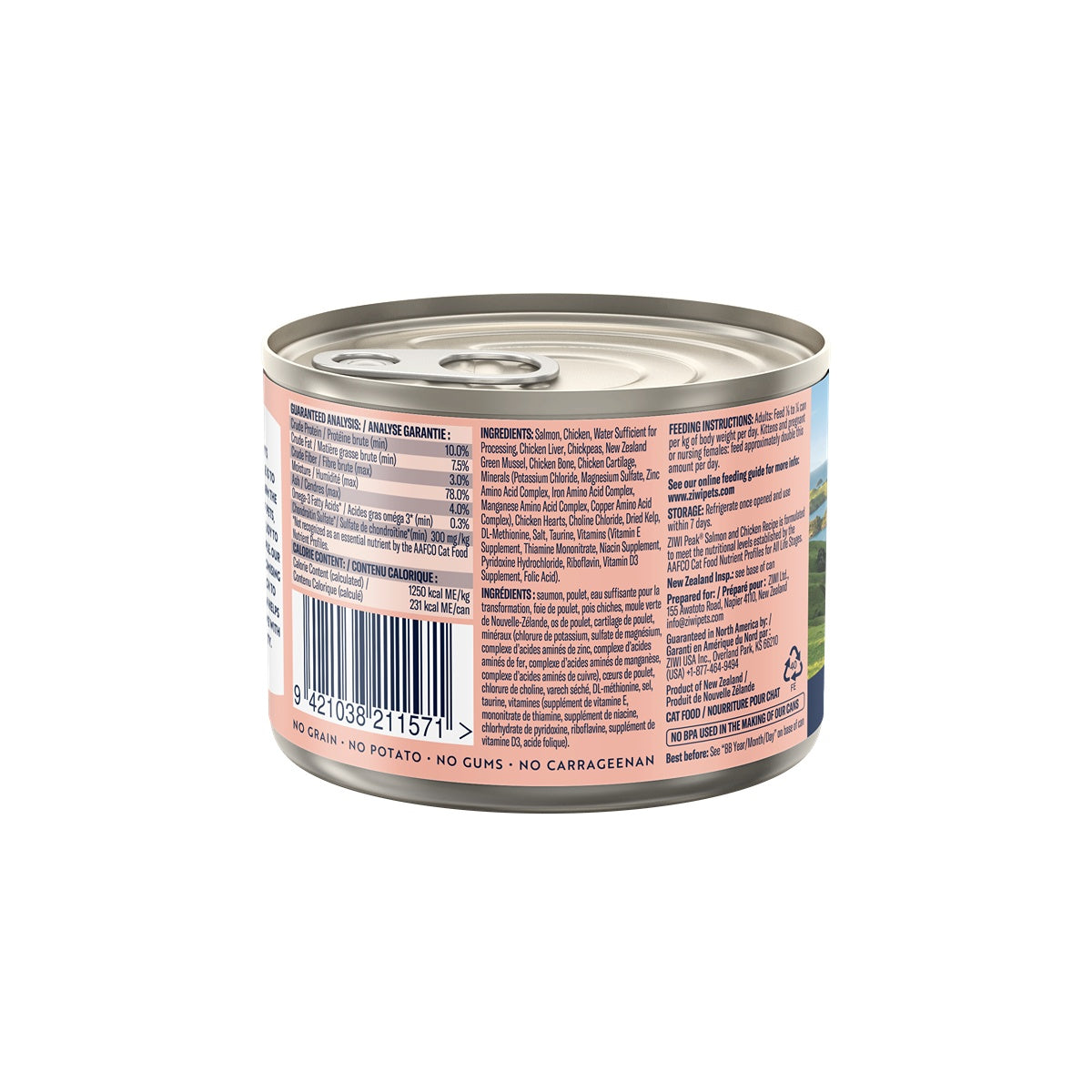 ZIWI Peak Salmon & Chicken Wet Cat Food