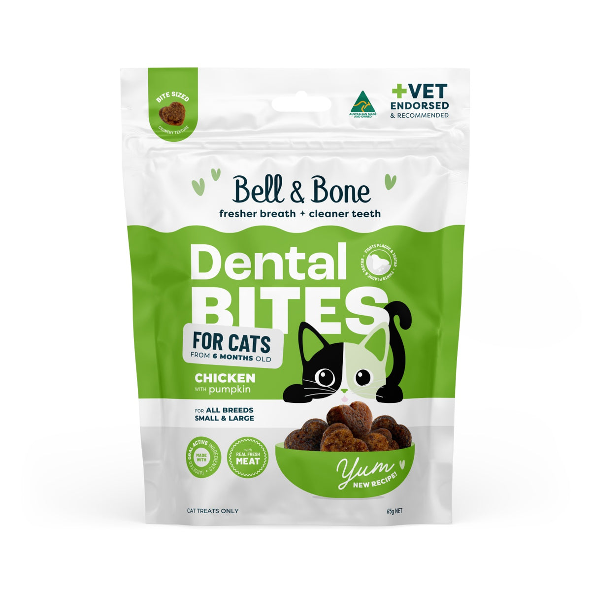 Bell & Bone Chicken & Pumpkin Cat Dental Bites