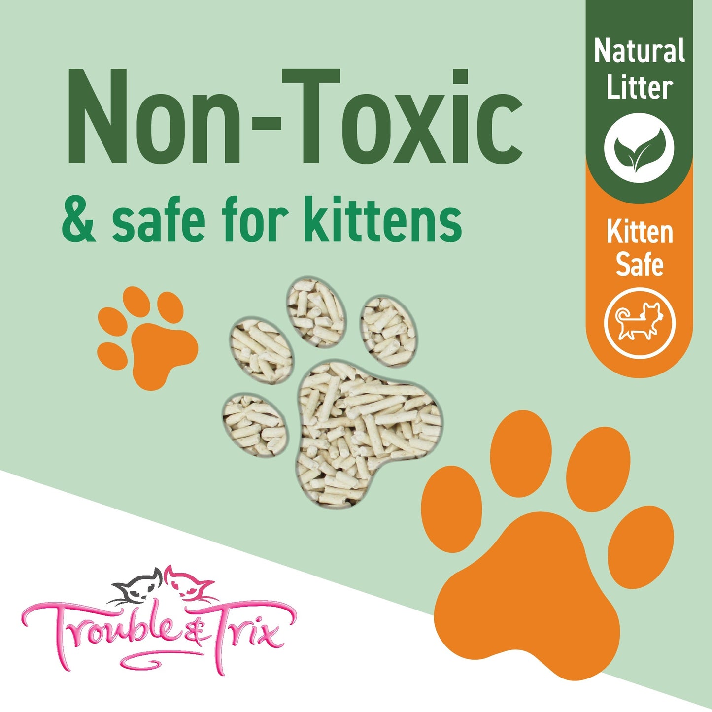 Trouble N Trix Natural Clumping Tofu Cat Litter Bundle