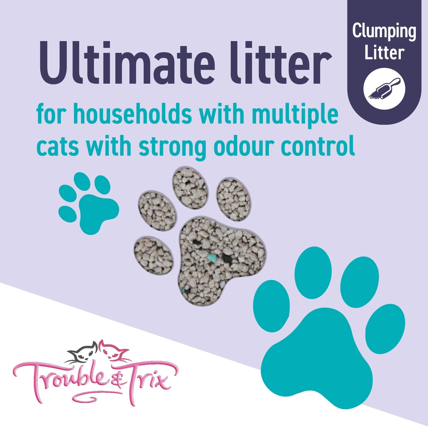Trouble N Trix Ultra Scoop Clumping Cat Litter Bundle